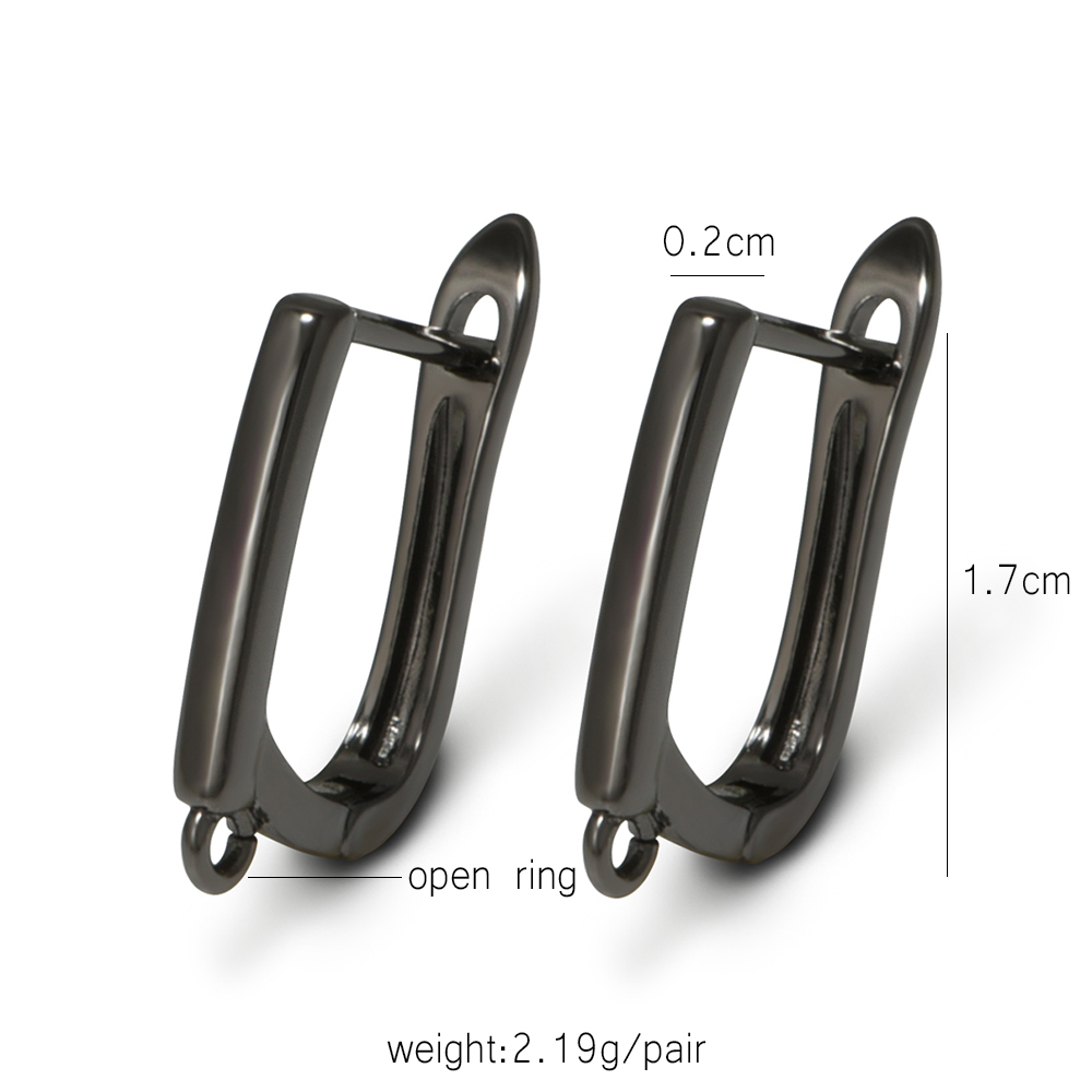 YANASI 1 Pair Gun Black  Brass - đánh giá và giá Jewelry Making Hardware