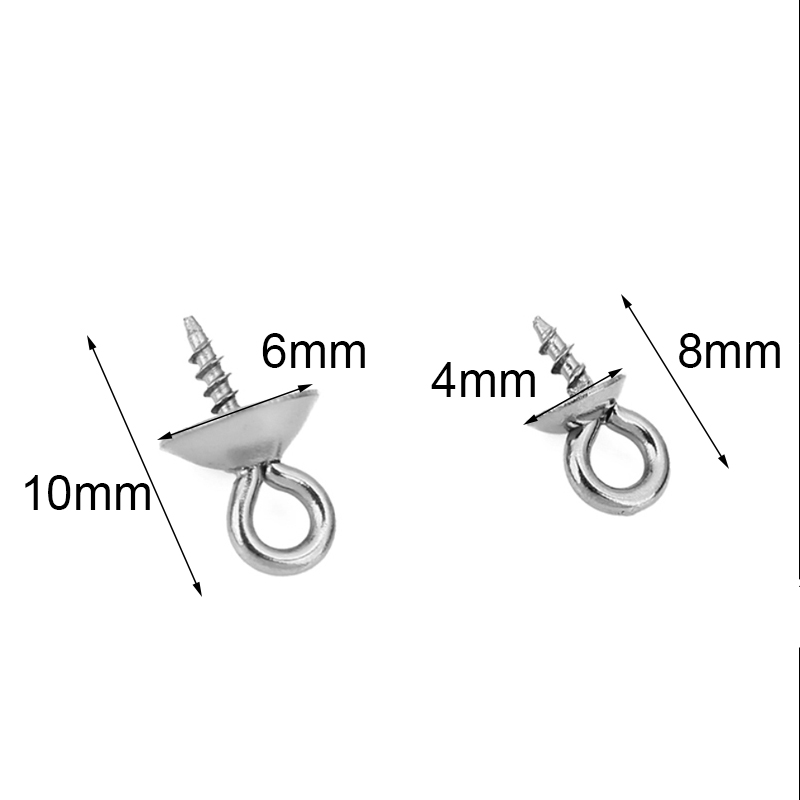20pcs Stainless Steel Pearl Pe - đánh giá và giá Jewelry Making Eye Pins