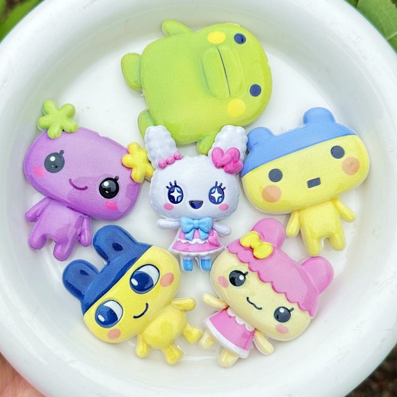 45mm Cartoon Tamagotchi double - đánh giá và giá Jewelry Making Accessories