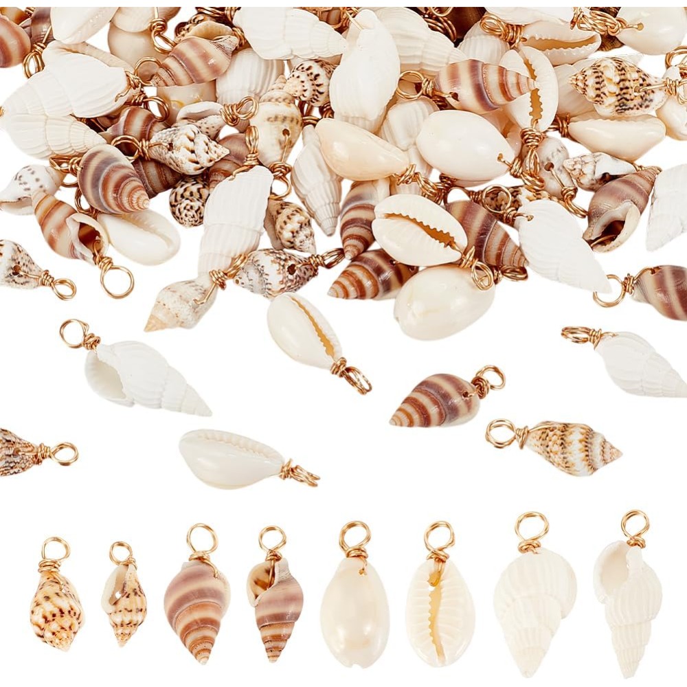 100pcs 4 Styles Natural Shell  - đánh giá và giá Jewelry Making Course