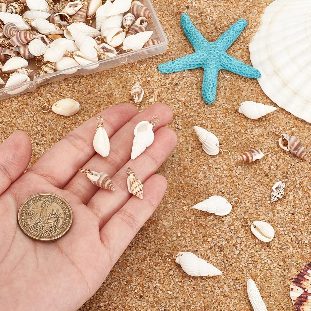 100pcs 4 Styles Natural Shell  - đánh giá và giá Jewelry Making Course