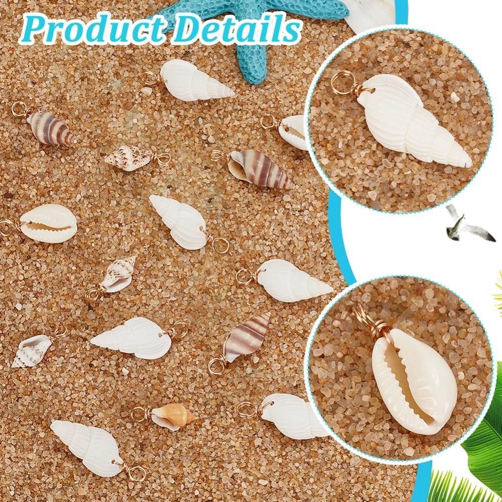 100pcs 4 Styles Natural Shell  - đánh giá và giá Jewelry Making Course