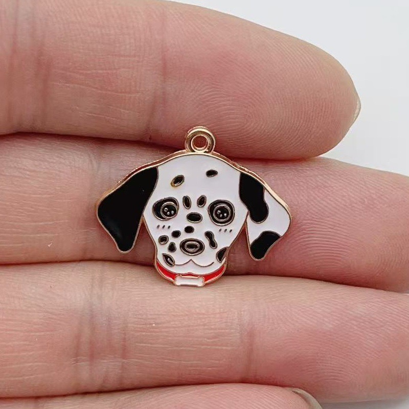 12pcs cartoon pet spotted dog  - đánh giá và giá Jewelry Making Accessories