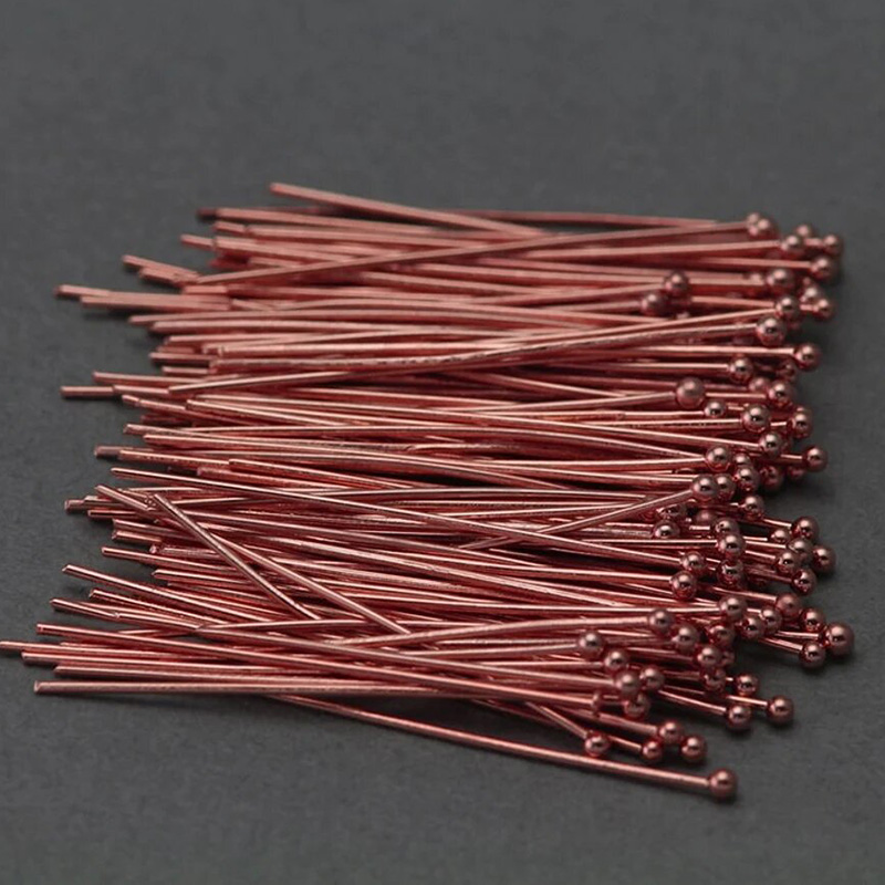 14K Rose Gold Filled Ball Head - đánh giá và giá Jewelry Making Head Pins