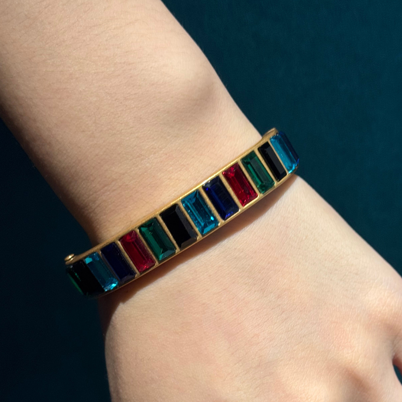 Vintage Crystal Bangle Colorfu - đánh giá và giá Jewelry Making Dubai