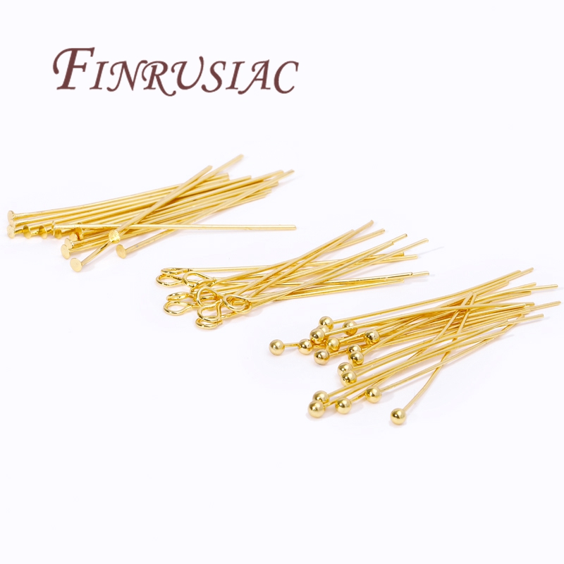 50Pcs 20-50mm Gold Plated Pins - đánh giá và giá Jewelry Making Eye Pins