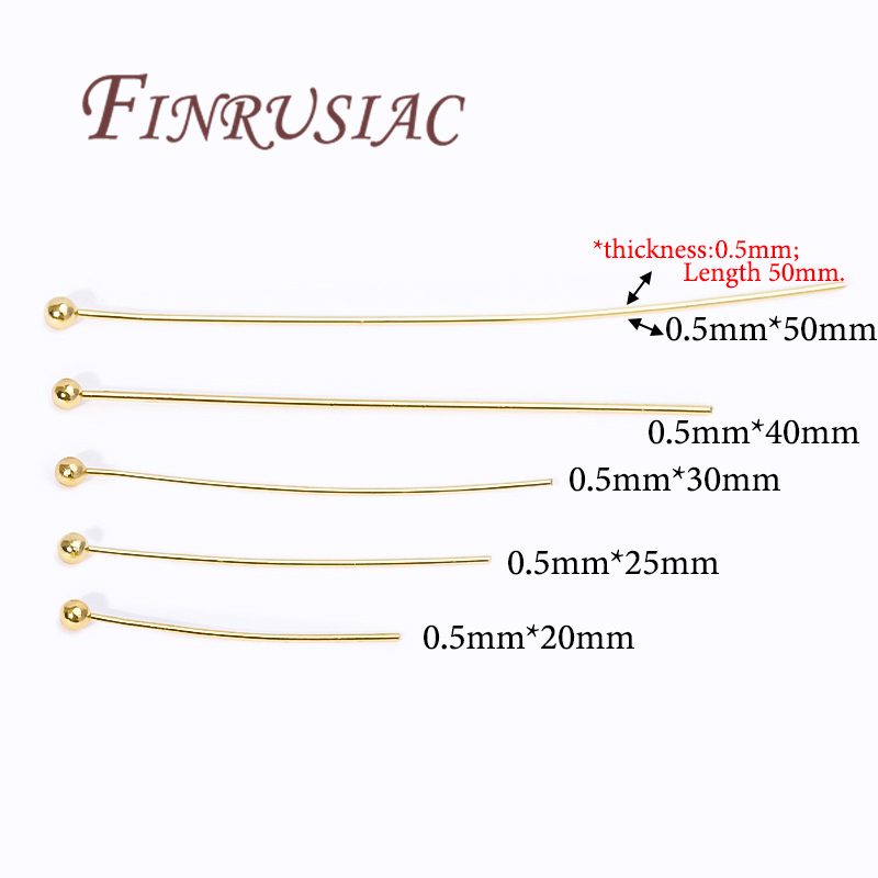 50Pcs 20-50mm Gold Plated Pins - đánh giá và giá Jewelry Making Eye Pins