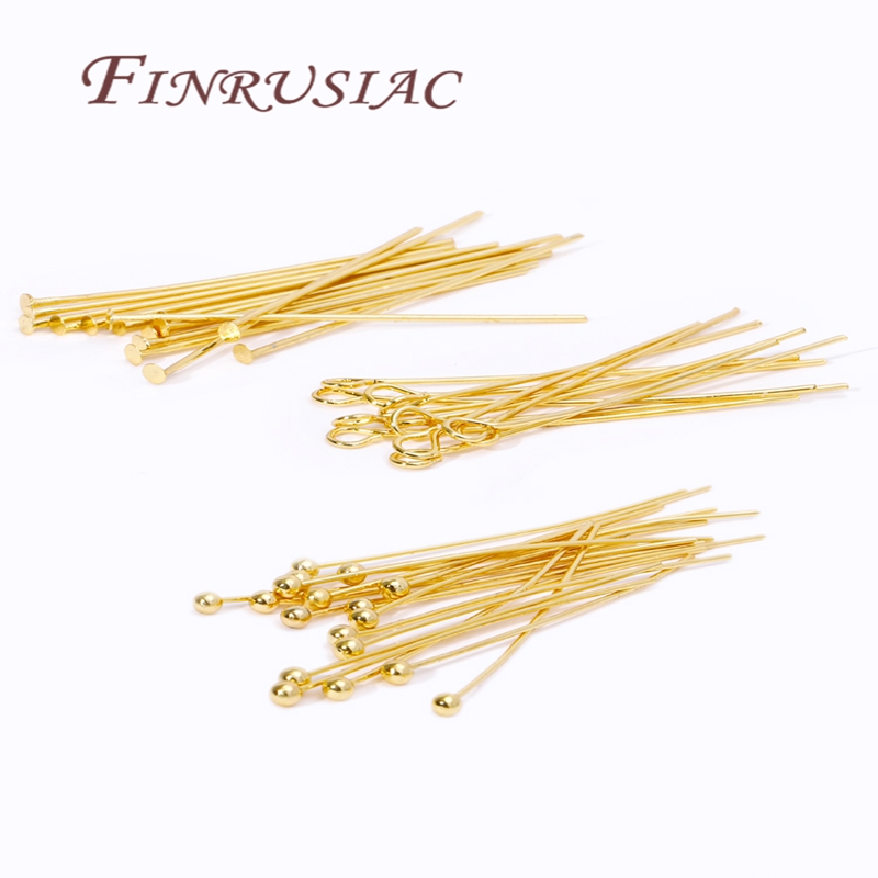 50Pcs 20-50mm Gold Plated Pins - đánh giá và giá Jewelry Making Eye Pins