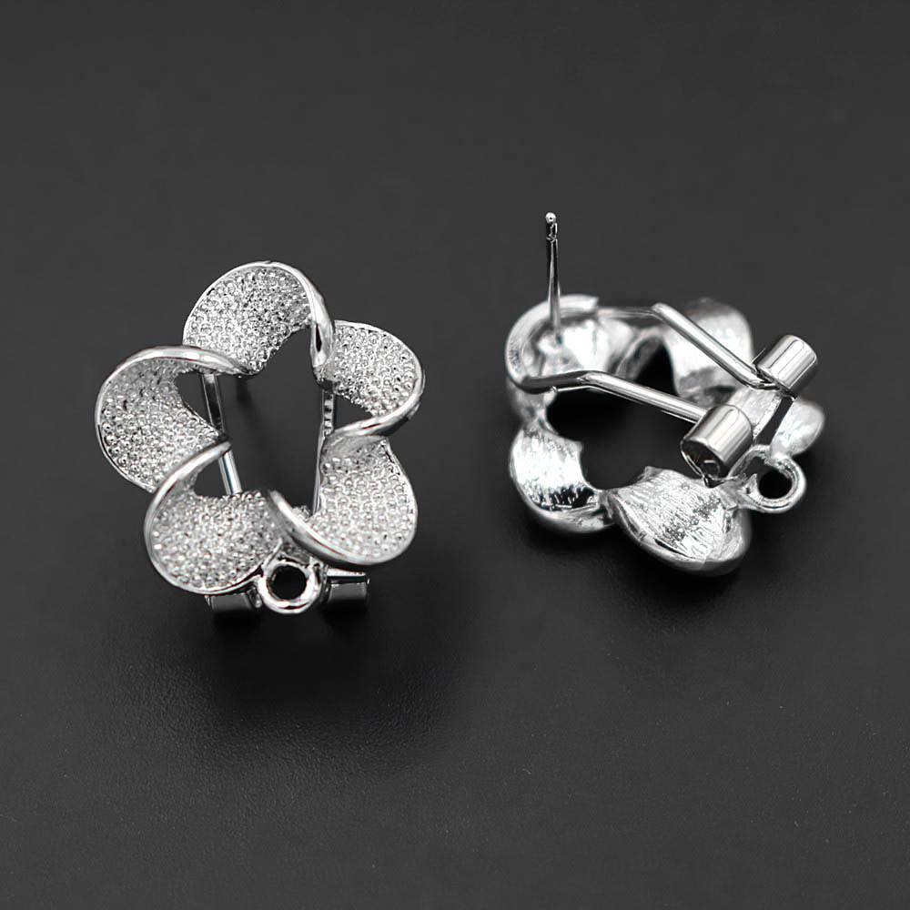 10pair Filigree Flower Earring - đánh giá và giá Jewelry Making Dubai