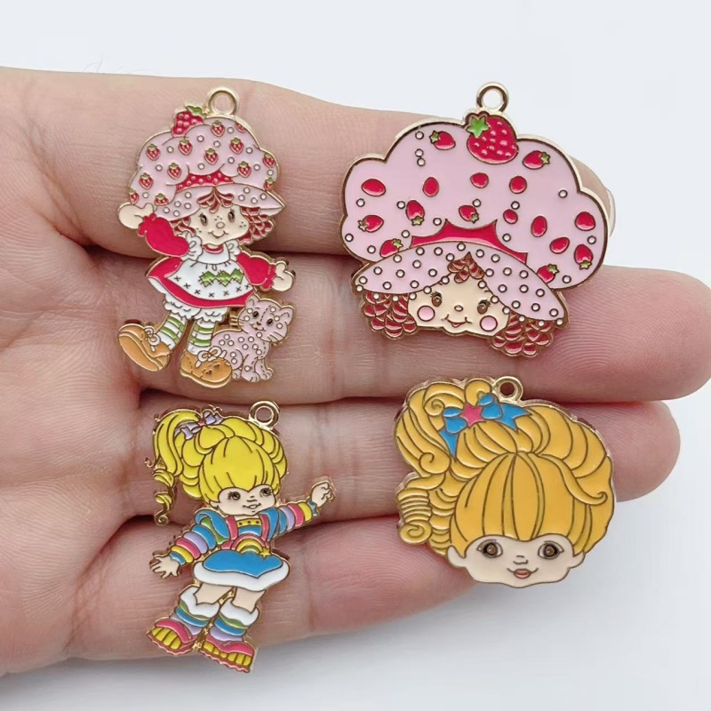 10pcs Cute Little Girl Enamel  - đánh giá và giá Jewelry Making Diy