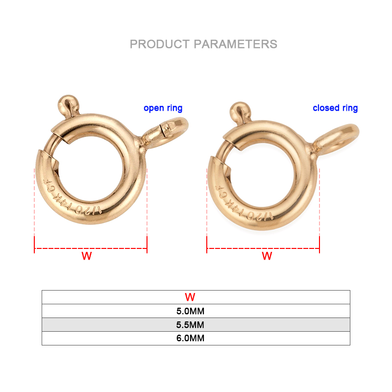 Vàng 14K Đầy Nhẫn Tay Móc Cài  - đánh giá và giá Jewelry Making Findings