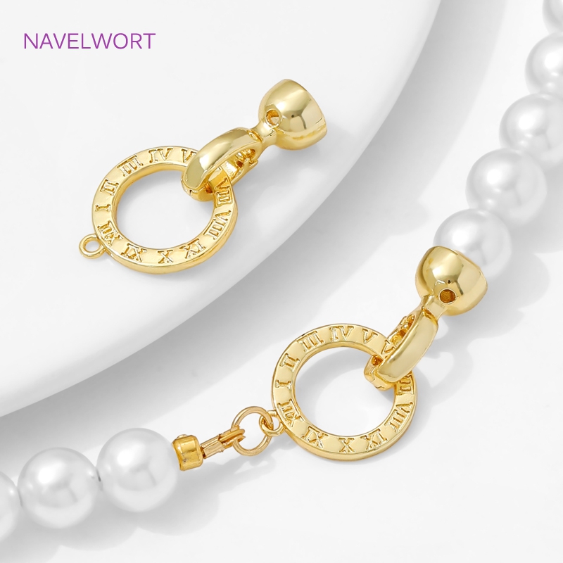 1/2Pcs 14K Gold Plated Pearl C - đánh giá và giá Jewelry Making Findings