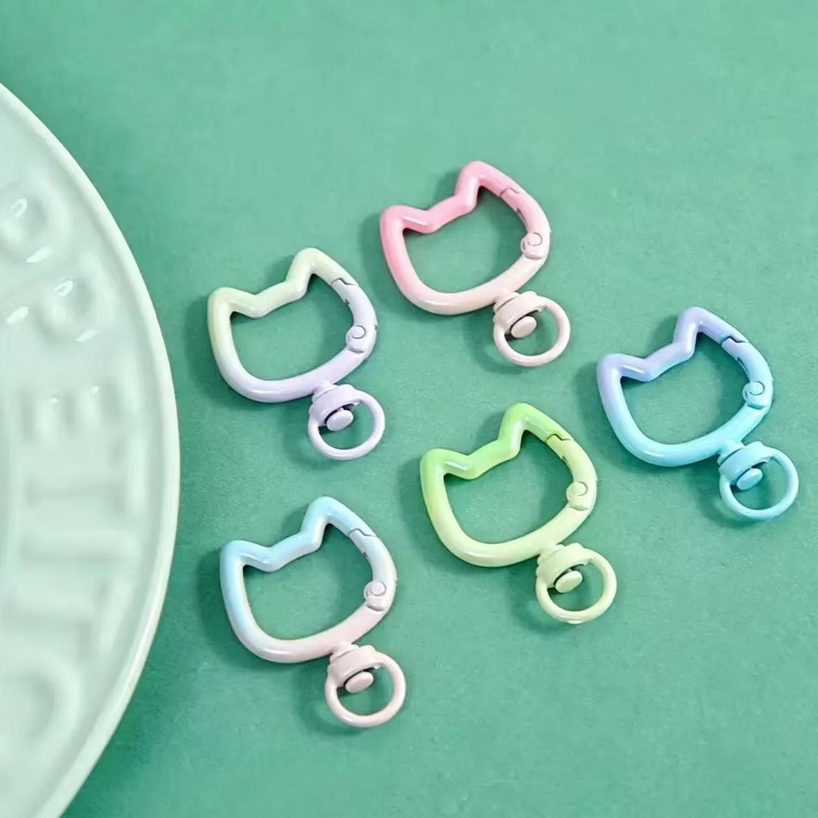 5-10PCS Gradient Cute Cat Clas - đánh giá và giá Jewelry Making Hardware