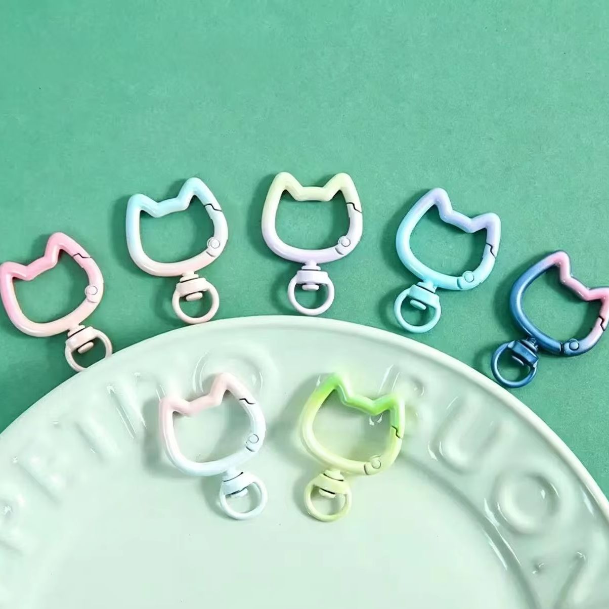 5-10PCS Gradient Cute Cat Clas - đánh giá và giá Jewelry Making Hardware