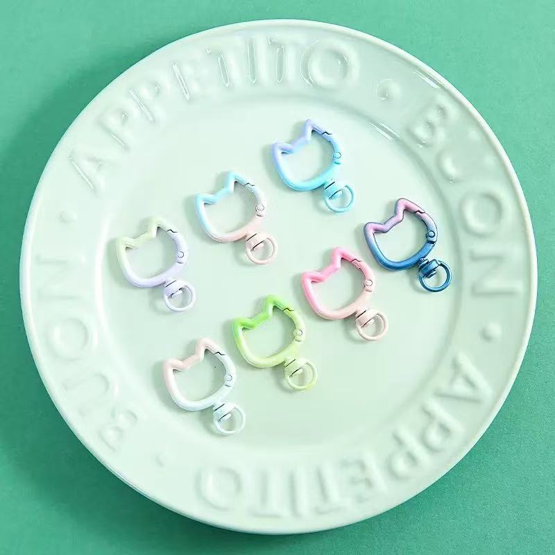 5-10PCS Gradient Cute Cat Clas - đánh giá và giá Jewelry Making Hardware
