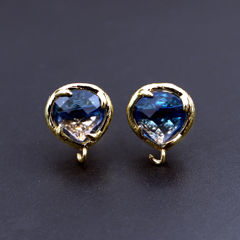 10pair Heart Shape Blue Red Cr - đánh giá và giá Jewelry Making Dubai