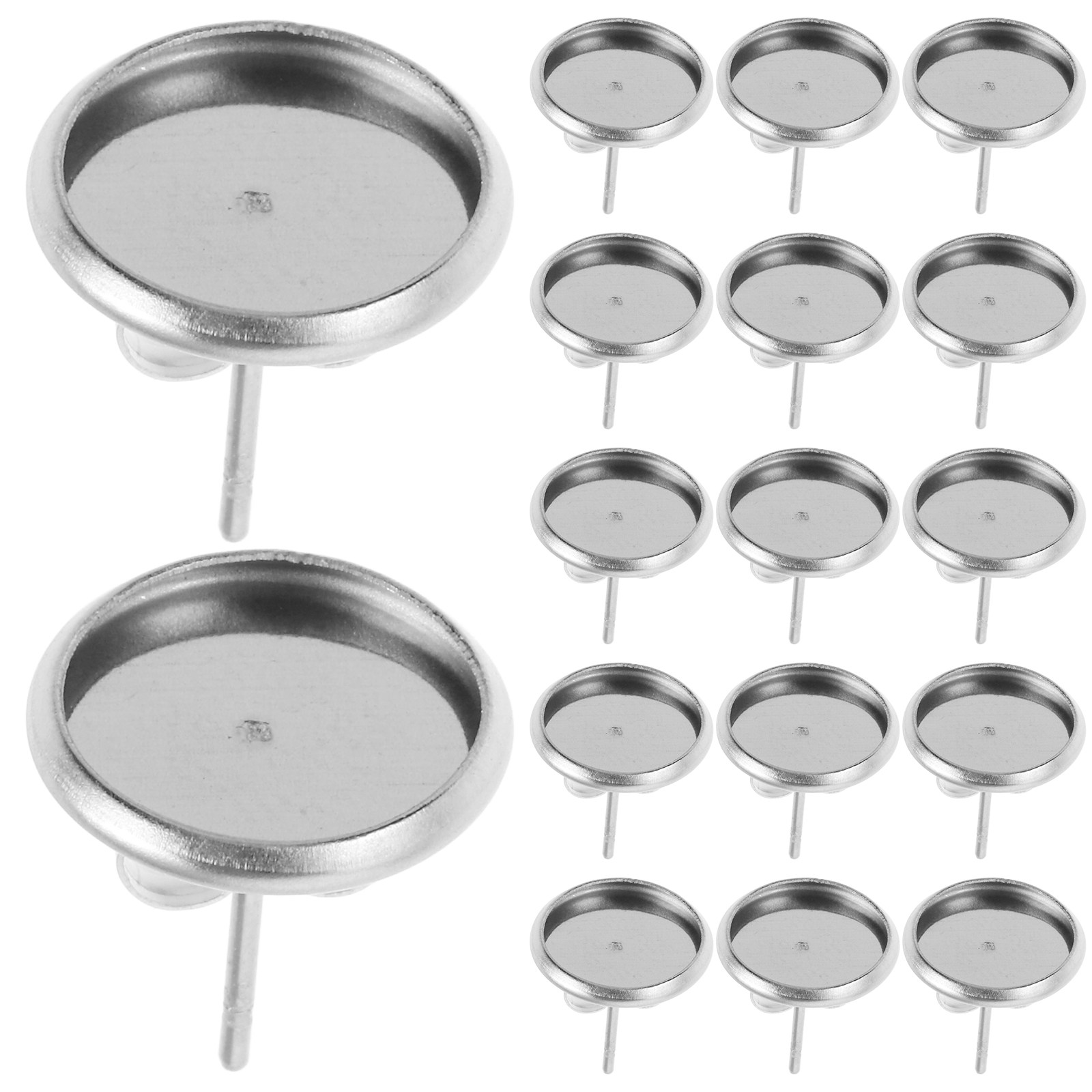 20Pcs Metal Blank Earring Stud - đánh giá và giá Jewelry Making Gemstones